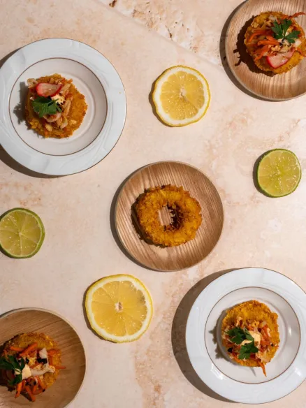 Loaded Korean Chicken Donuts